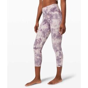 Lululemon Align Crop 21" Diamond Dye Diamond Dye Pink Bliss Graphite Purple 2